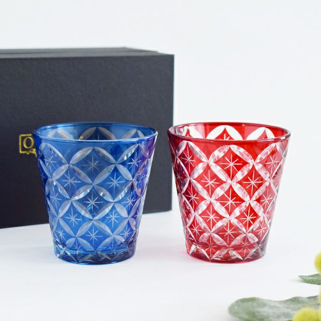 切子 グラスペア 星七宝｜和食器通販｜織部 Online Store【公式】