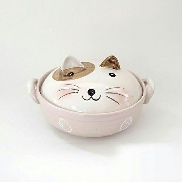 ねこ7号土鍋 和食器通販 美濃焼の織部 公式