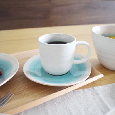 湖水 コーヒーカップ&ソーサー｜和食器通販｜織部 Online Store【公式】