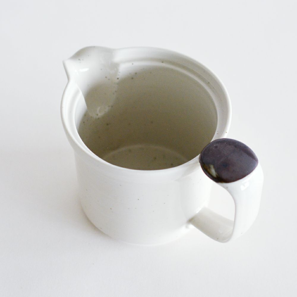 明泉窯 癒しの茶の間に新洗いやすい 粉引ポット