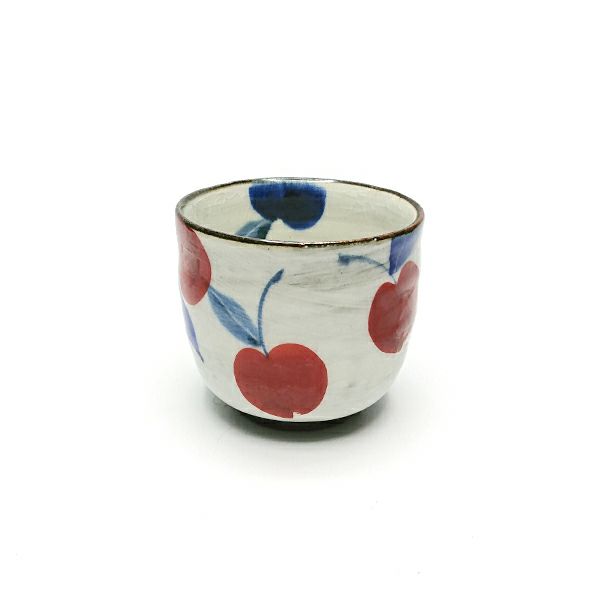 石丸陶芸 りんご湯呑 小 かわいいころんとした湯呑