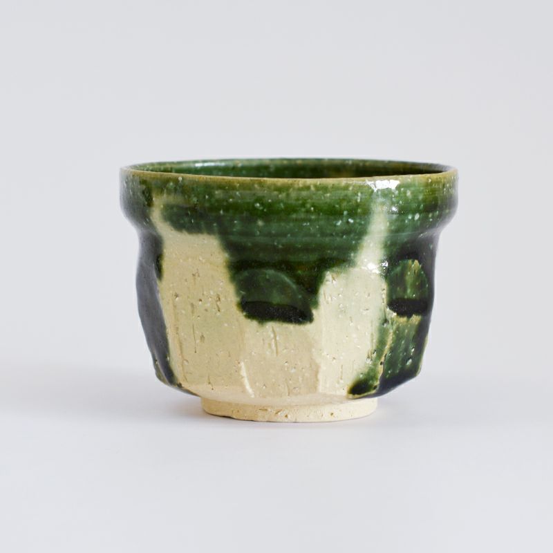 桂山窯 織部抹茶セット