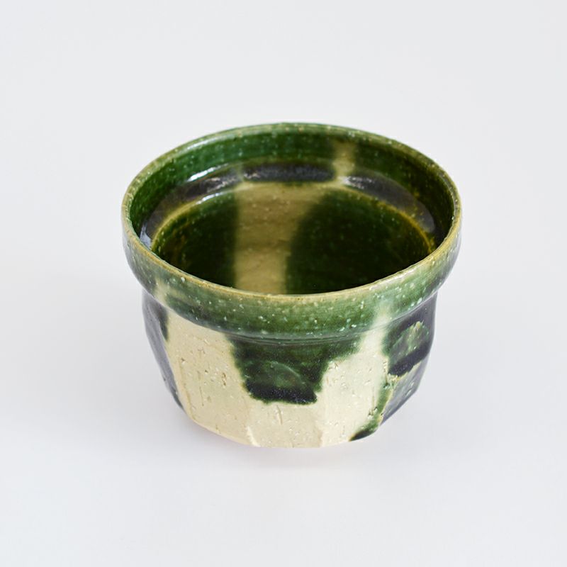 桂山窯 織部抹茶セット
