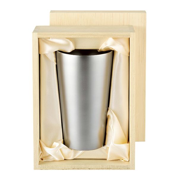 アサヒ 霞チタン2重タンブラー1PC木箱入