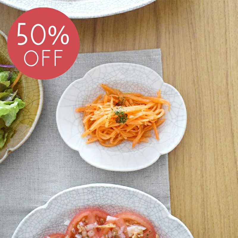 oribe pottery オーバル プチプレート 墨貫入