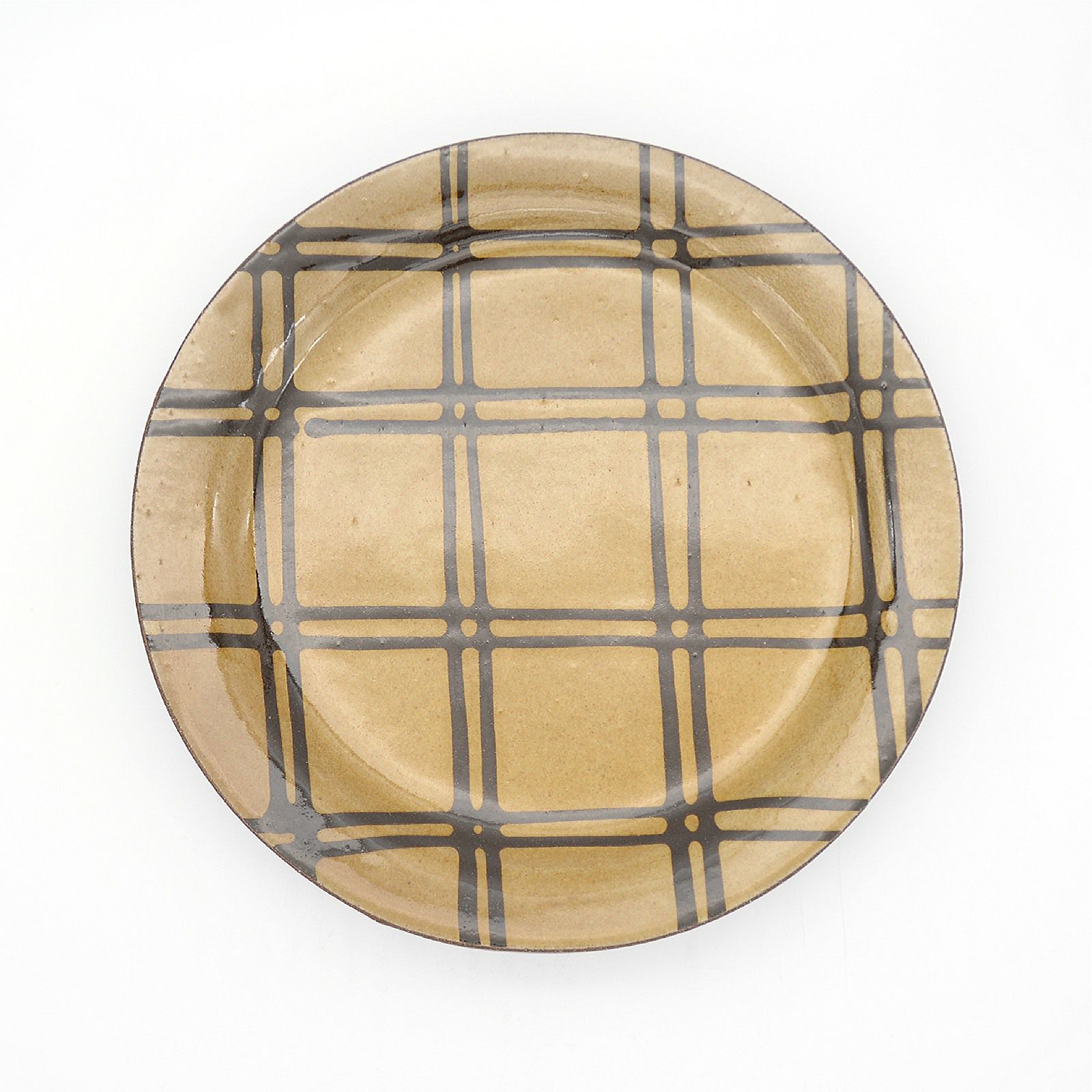 スリップウェア　リム皿