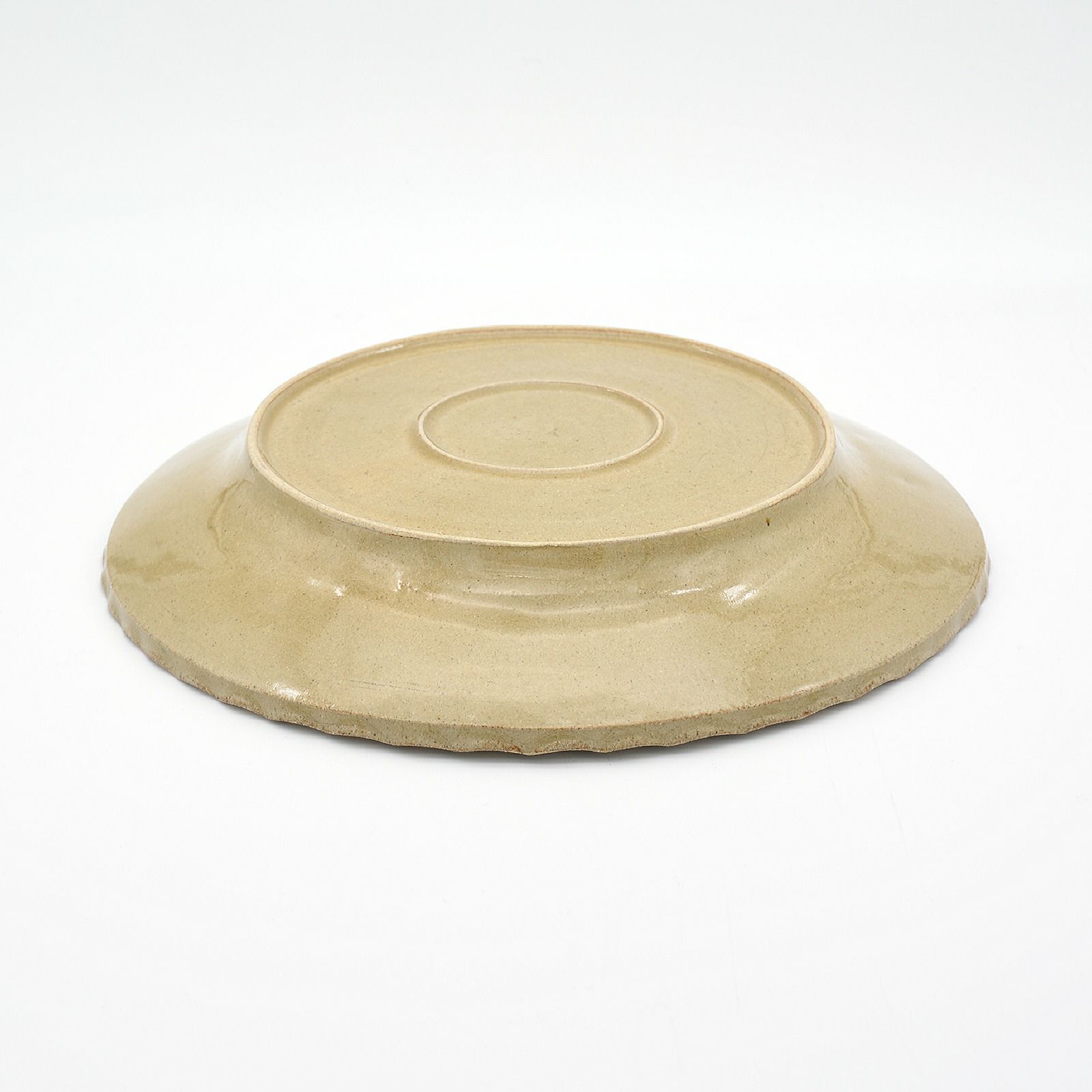 23cm slipware(マーブル白)