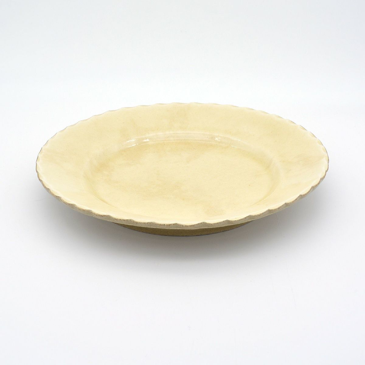 23cm slipware(マーブル白)