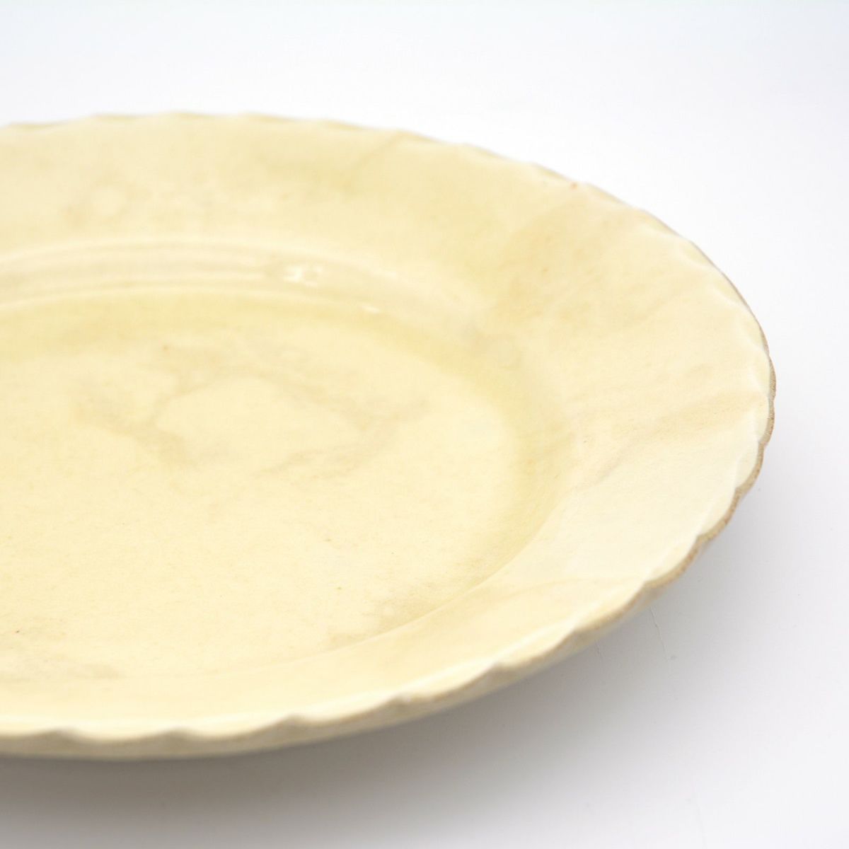 23cm slipware(マーブル白)