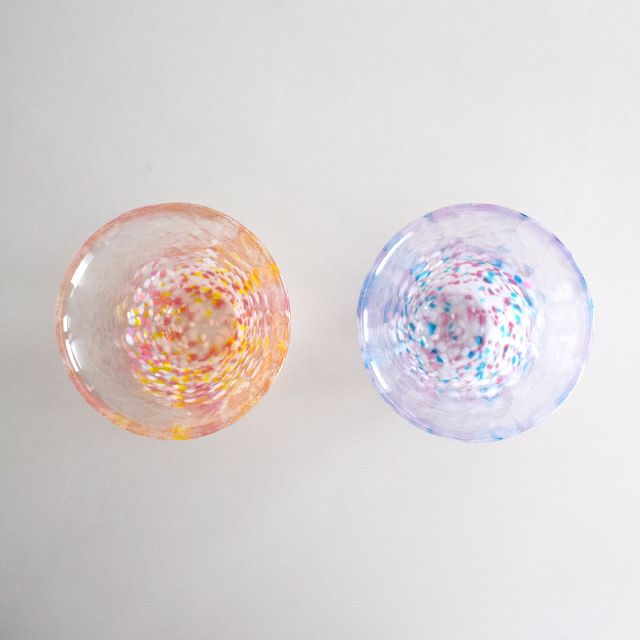 大正ガラス　花びら氷カップ　　15センチ 大正浪漫ソーダ氷コップ|水玉 - 廣田硝子 公式Online shop