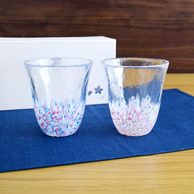 sakura グラスペア｜和食器通販｜織部 Online Store【公式】