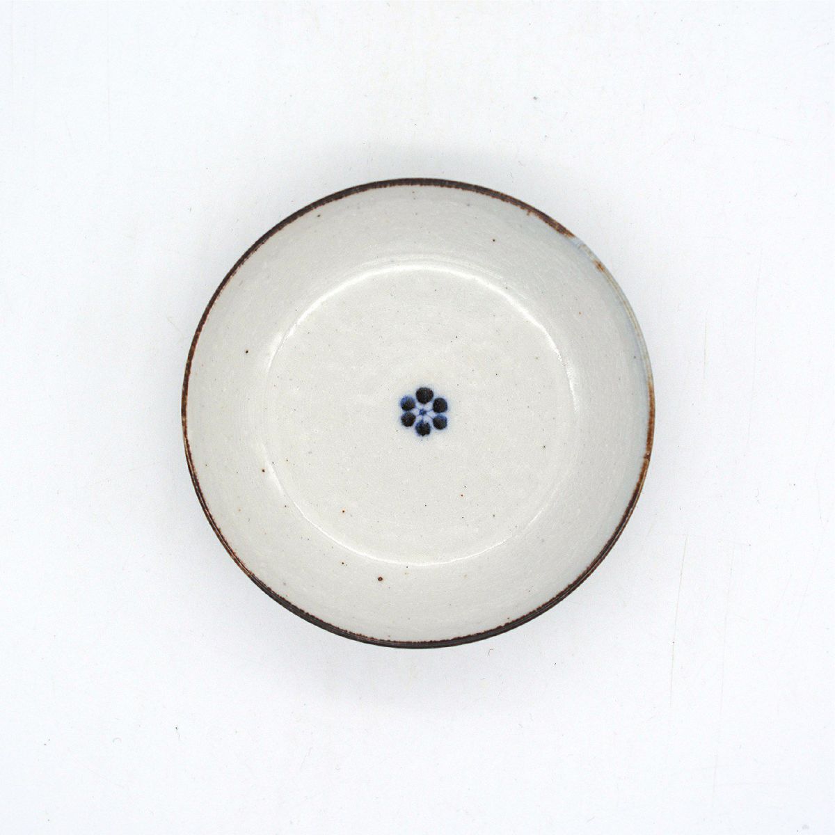 染付古砥部文小皿(小梅文)