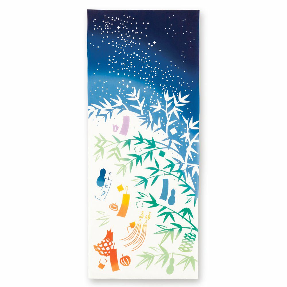 注染手拭い 星祭りの夜