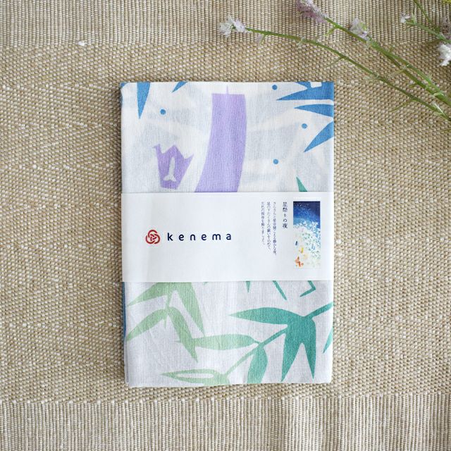 注染手拭い 星祭りの夜