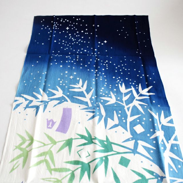 注染手拭い 星祭りの夜
