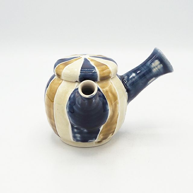 白三彩青黄筒描き線文急須｜和食器通販｜織部 Online Store【公式】