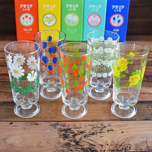 レトロ 脚付きグラス 風船｜和食器通販｜織部 Online Store【公式】