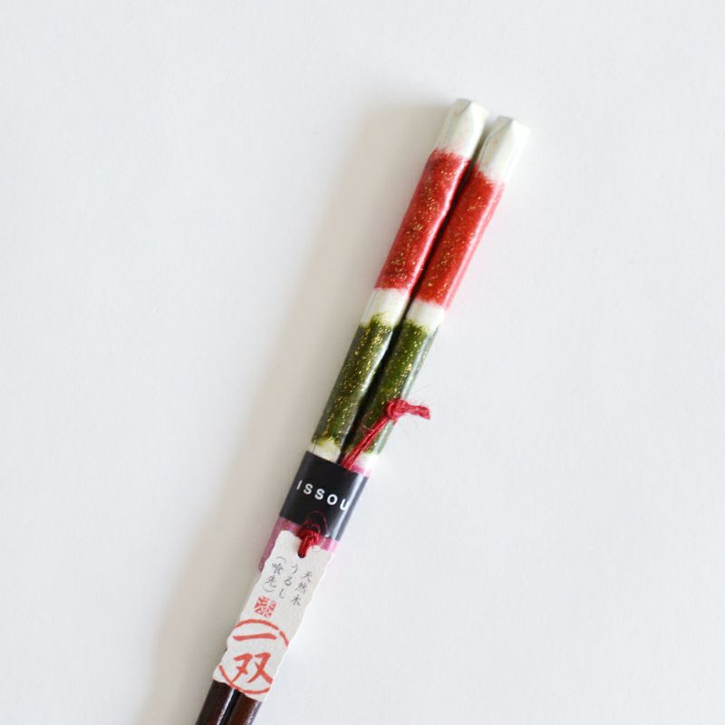 色鮮やかな和紙を巻いた柔らかな風合いの上品なお箸遊心箸 21cm