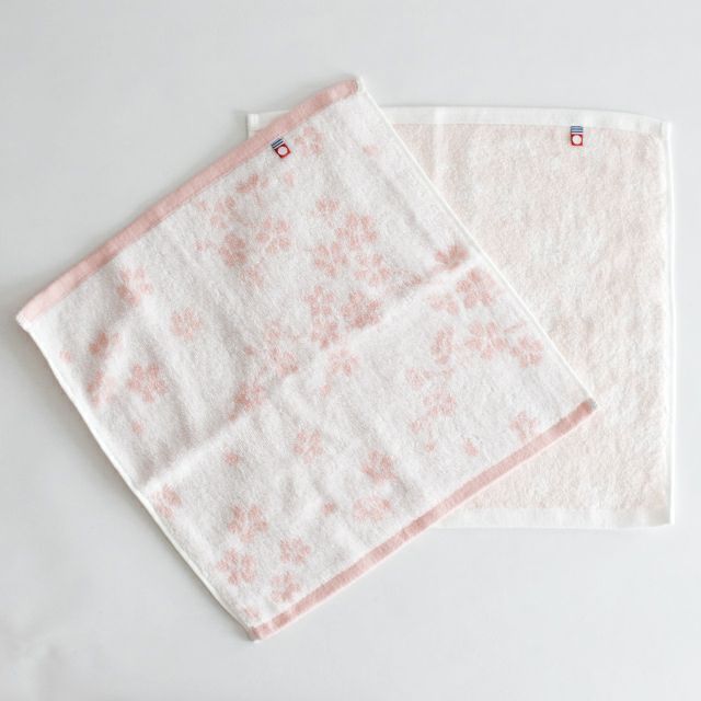 さくら紋織桜染めウォッシュタオル2P