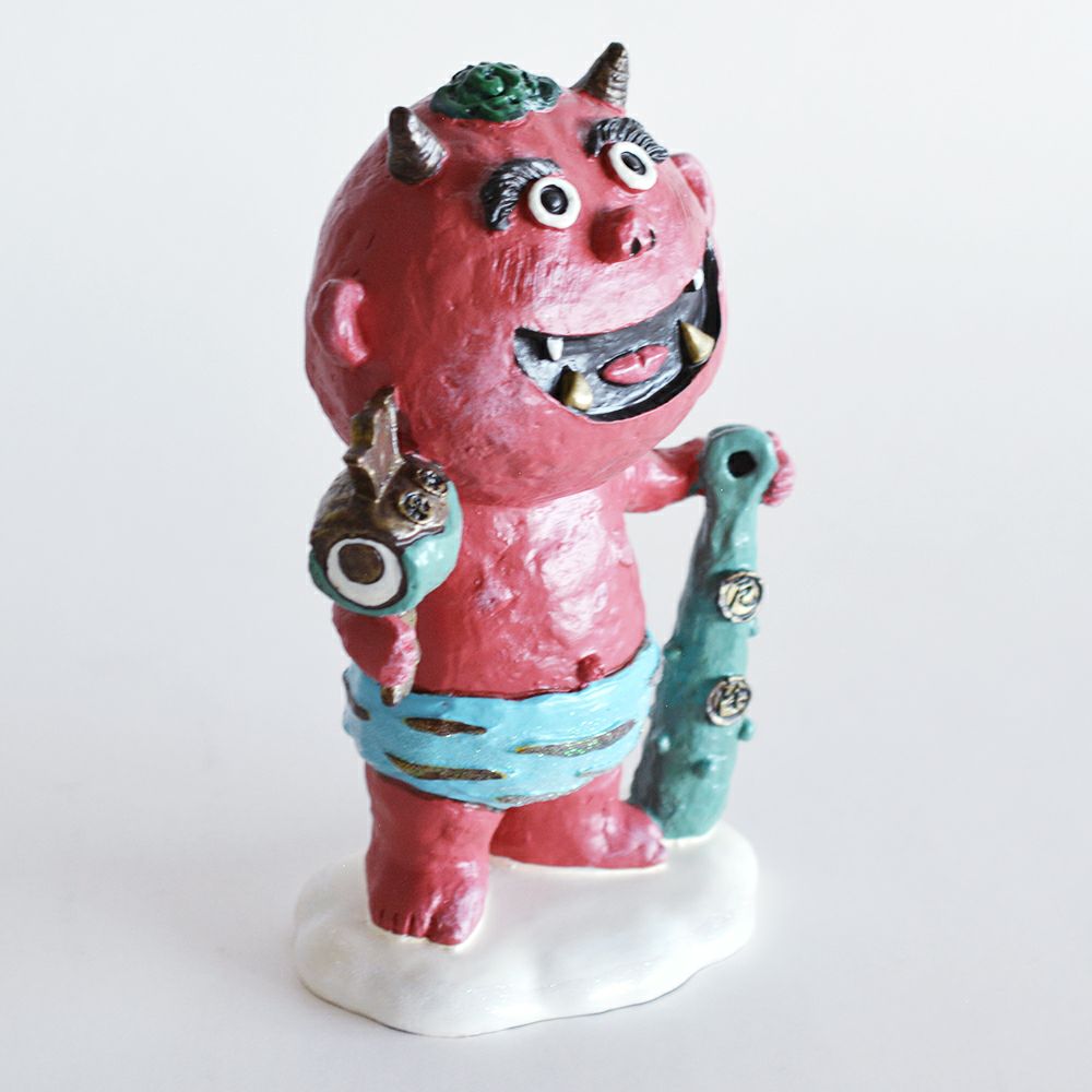鬼若丸様ご依頼品 風水鬼っ子 大 幸福丸｜和食器通販｜織部 Online Store【公式】