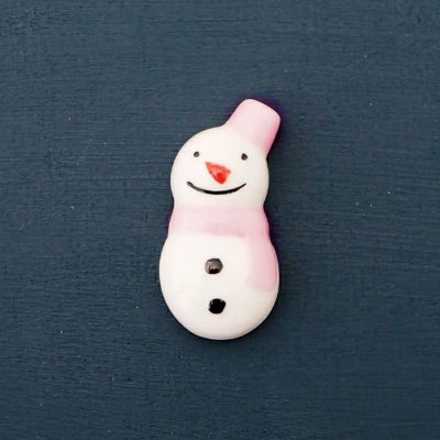 雪だるま箸置き ピンク｜和食器通販｜織部 Online Store【公式】