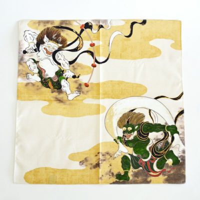 879『織部 雷神 皿』風神雷神図　/骨董品 古美術 古玩 アンティーク 瀧下 和之作 『風神 雷神 図』 ｜骨董品買取 緑和堂