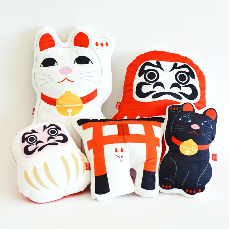 ジャパノラマクッション S MANEKINEKO