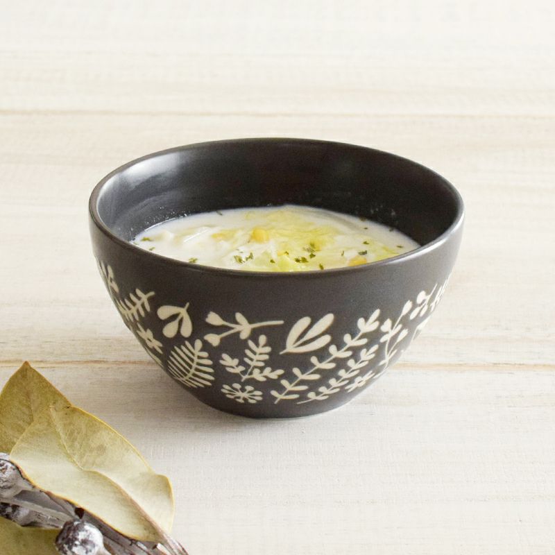ボタニカル シリアルボウル グレーマット|和食器通販|織部 ボタニカル シリアルボウル グレーマット|和食器通販|織部