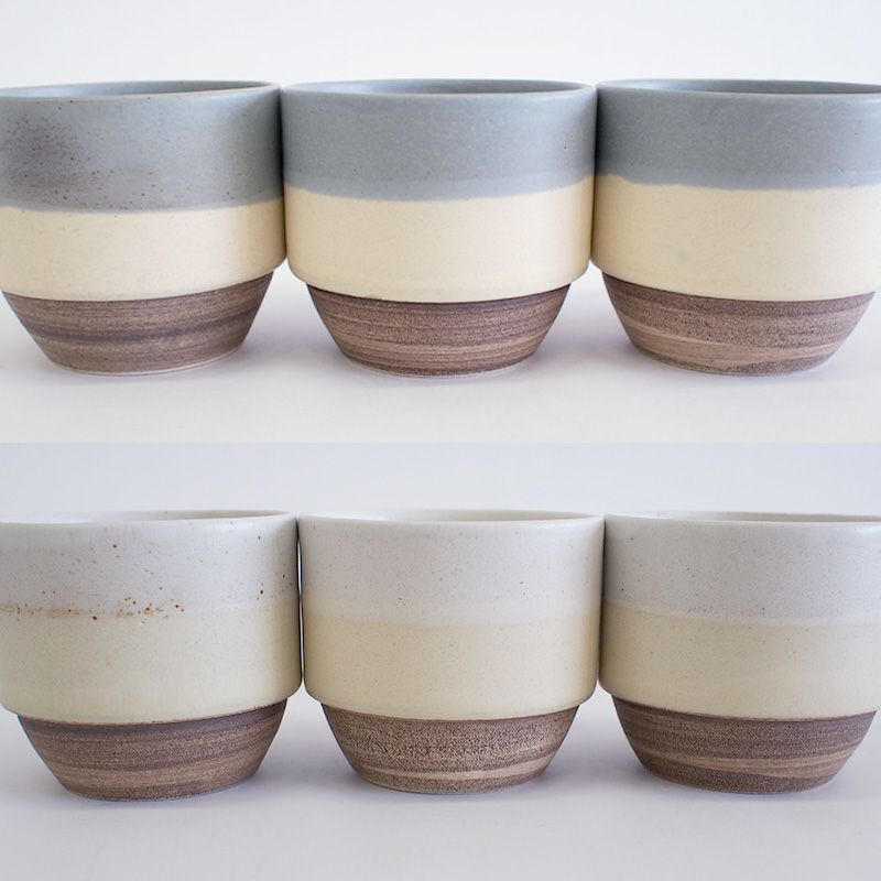 釉薬の塗り方、色合い、濃淡、鉄粉出方が一つ一つ異なります