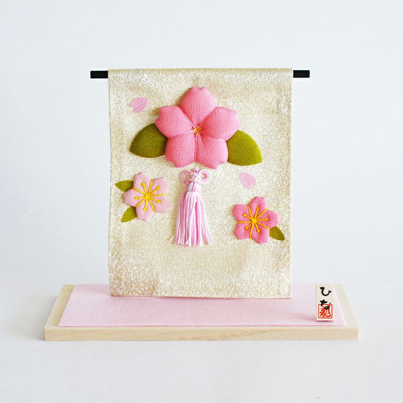 ぽてりひな2人（麻の葉）桜几帳付｜和食器通販｜織部 Online Store【公式】