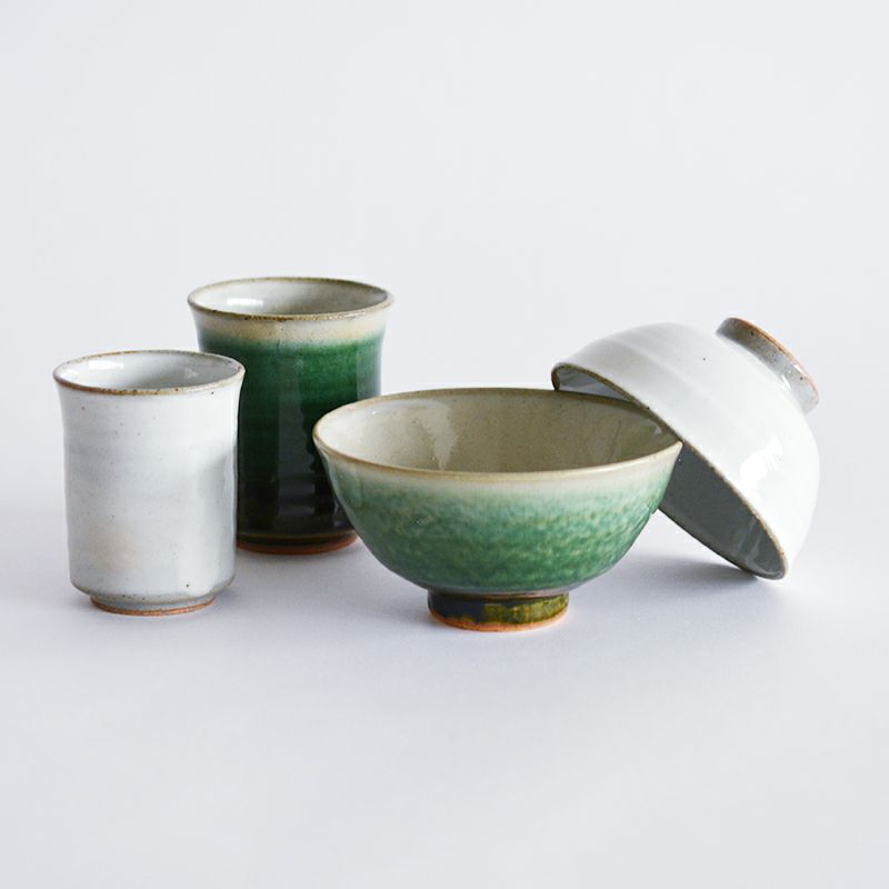 茶道具 茶碗 浅見五郎助 よろし 山水絵茶碗 共箱 未使用 