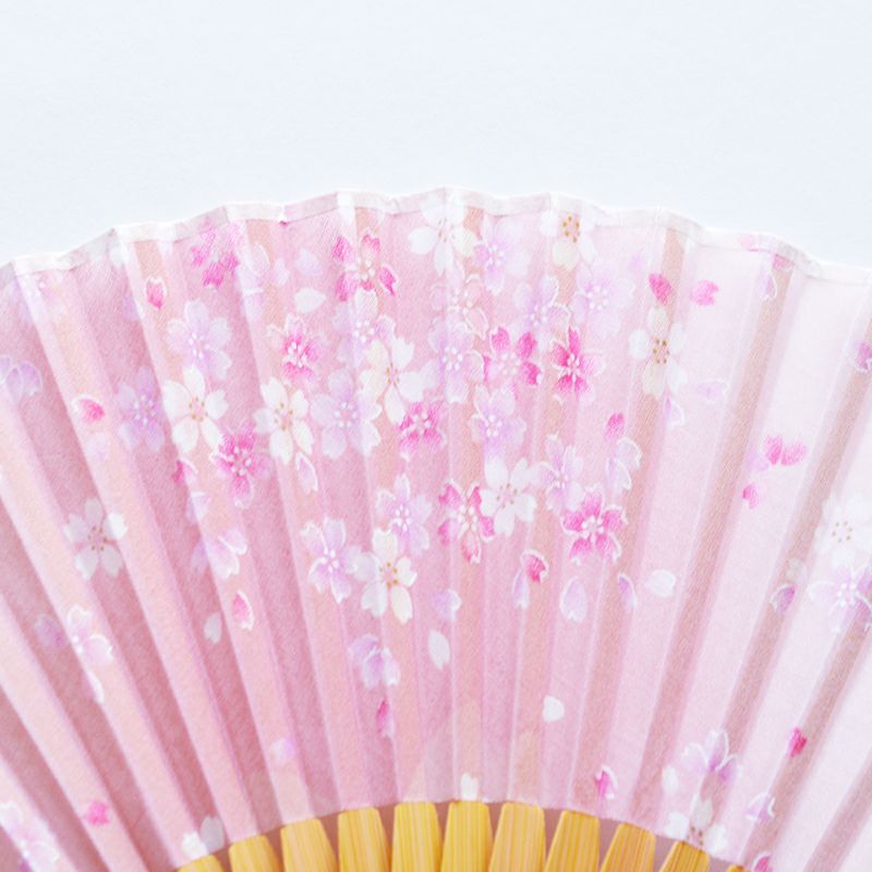 桜吹雪扇子 ピンク