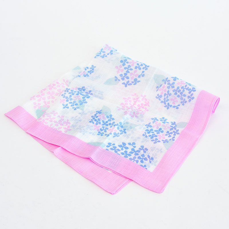ふし糸織りの綿ハンカチ 紫陽花｜和食器通販｜織部 Online Store【公式】