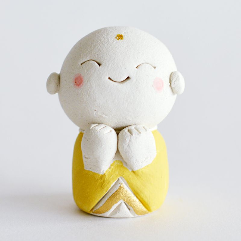 陶器製 人形型 笑顔が特徴　置物　織部焼　織部 陶器製 人形型 笑顔が特徴 置物 織部焼 織部 斬新なデザイン？いえいえ400