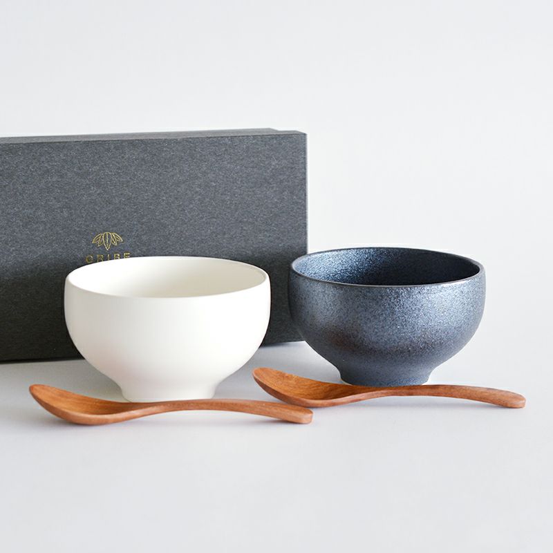 くくりボウルペア（スプーン付き）｜和食器通販｜織部 Online Store 