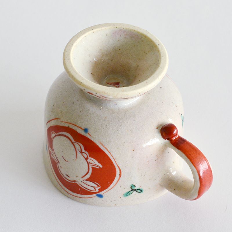 宅配便配送 赤絵うさぎ高台マグ｜和食器通販｜織部 Online Store【公式】 工芸品