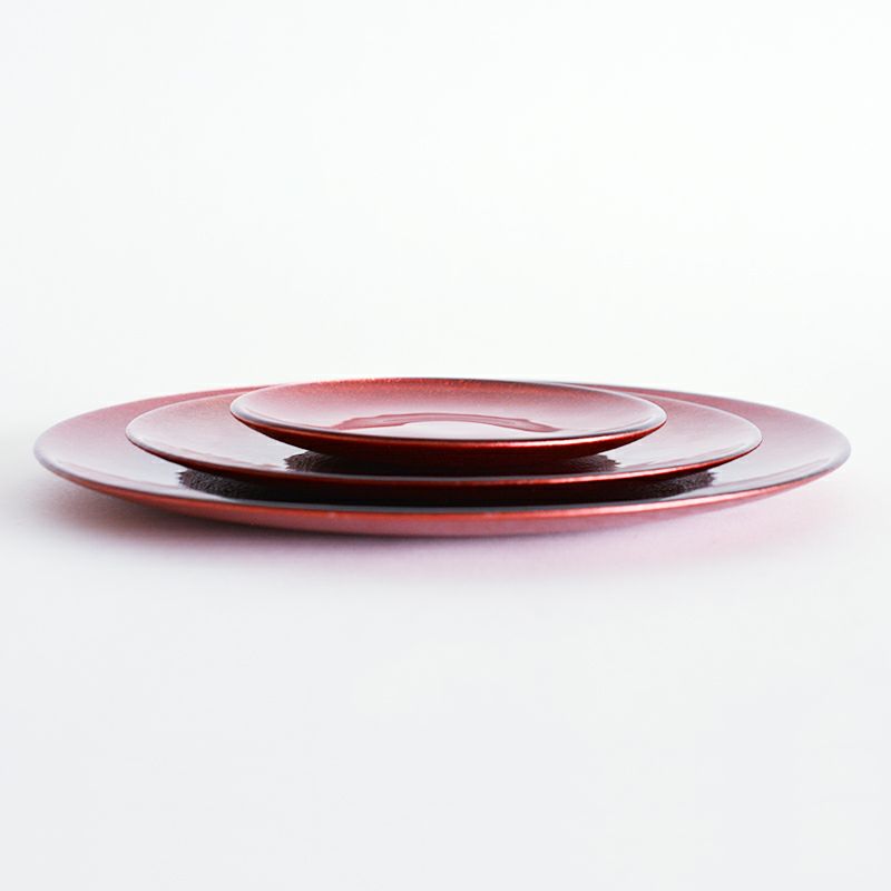 MIYABI プレート L レッド｜和食器通販｜織部 Online Store【公式】