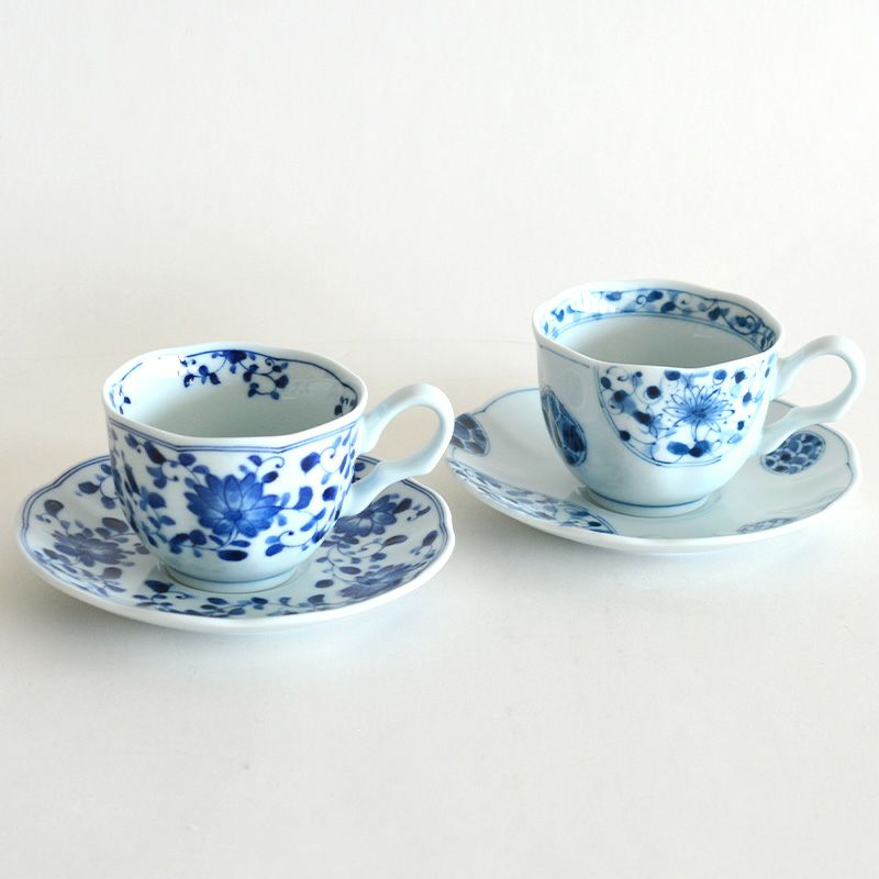 藍凛堂 ペア 珈琲碗皿｜和食器通販｜織部 Online Store【公式】