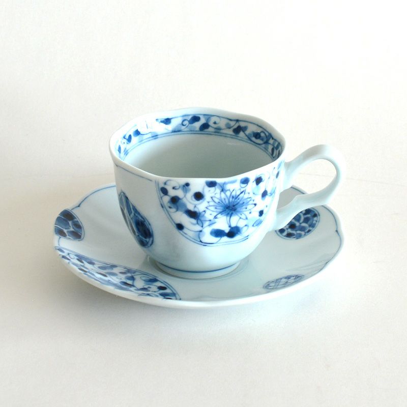 藍凛堂 ペア 珈琲碗皿｜和食器通販｜織部 Online Store【公式】