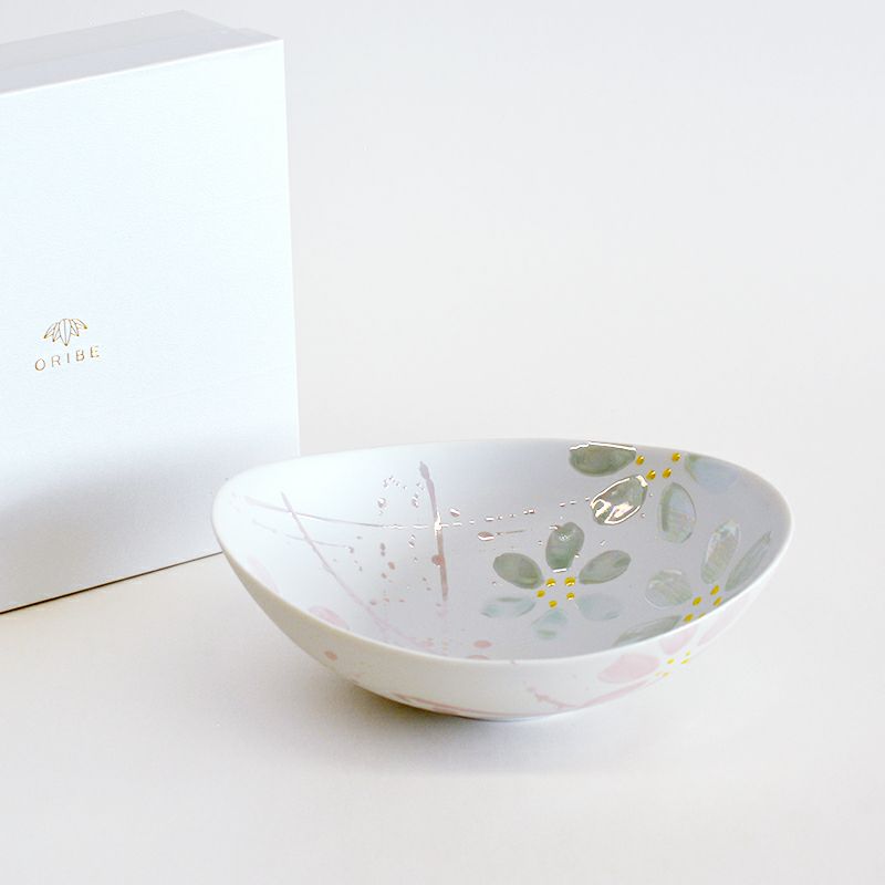 の漂う梅が描かれた盛鉢！紅梅 すばらし 盛鉢 たち吉 和食器
