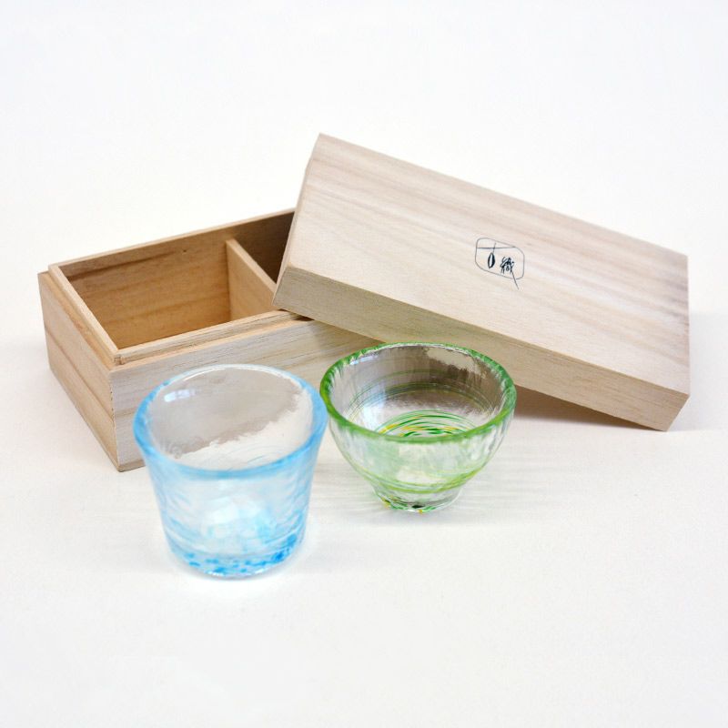 色彩玻璃 ぐい呑ペア｜和食器通販｜織部 Online Store【公式】