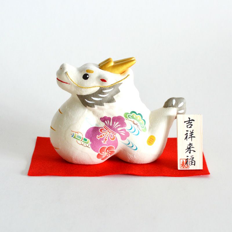 お正月☆リュウコドウ作☆ちぎり和紙(大)吉祥☆卯☆干支☆縁起物☆置物 