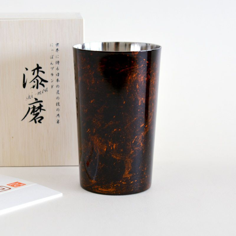 漆磨カップ ハイボールカップ 白檀 黒｜和食器通販｜織部 Online Store