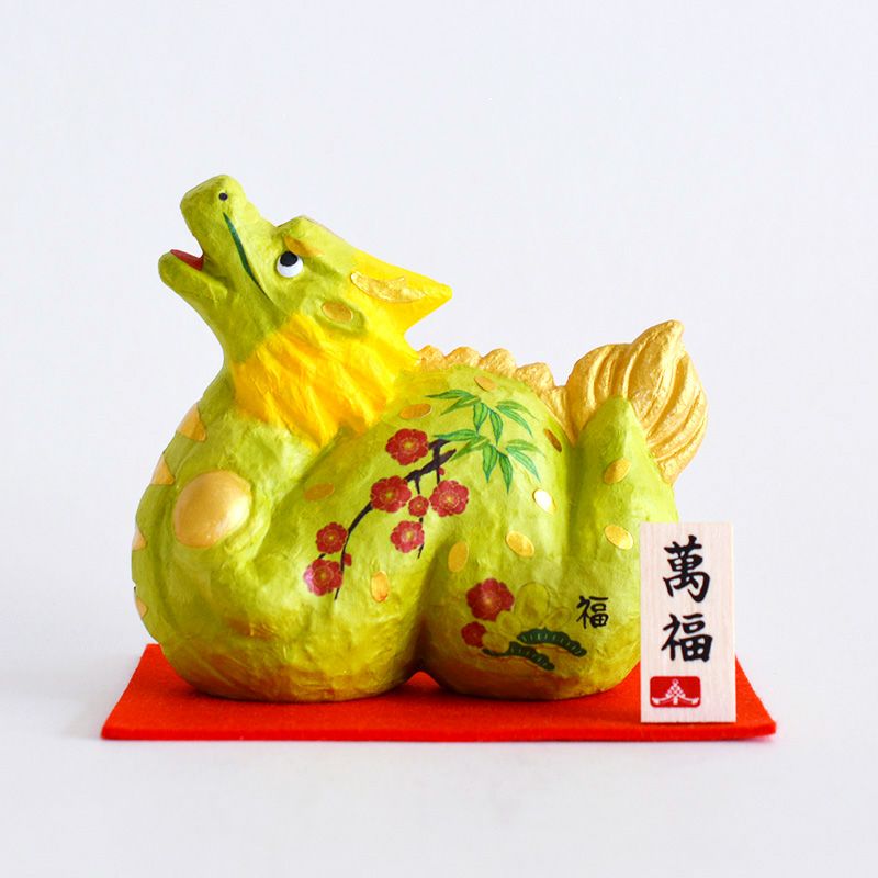 虎の親子陶器置物共箱 あったかくっ