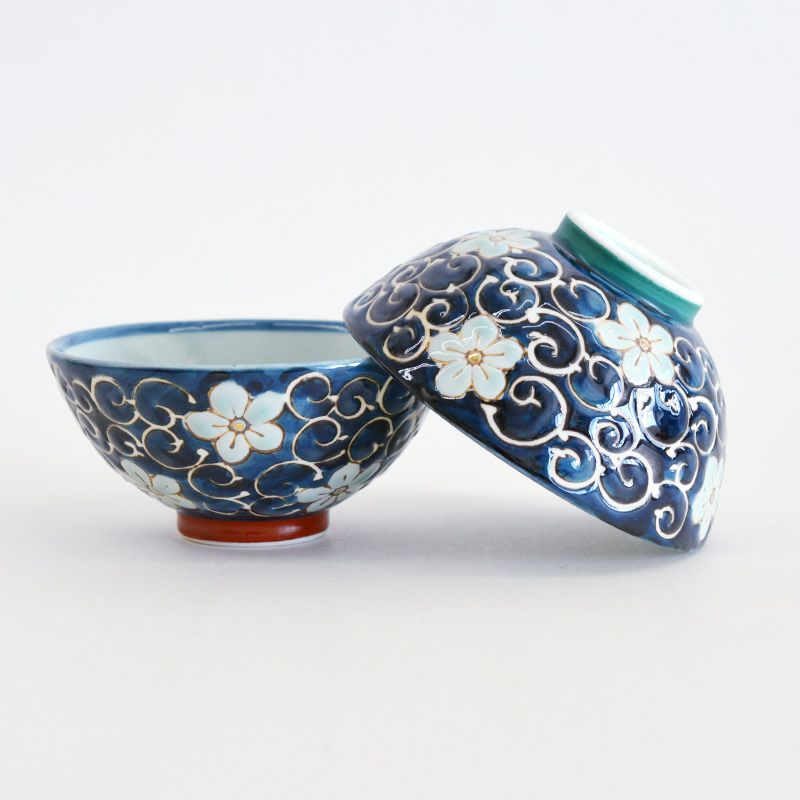 桔梗唐草 茶碗 赤｜和食器通販｜織部 Online Store【公式】