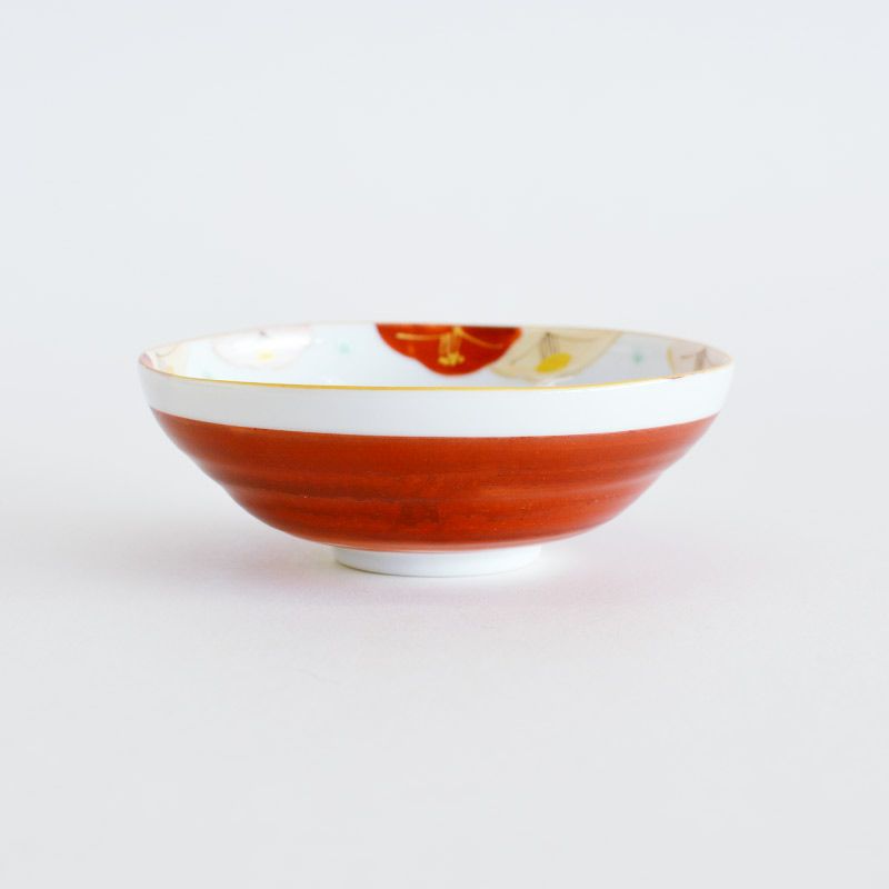 赤絵 流水椿 小鉢ペア｜和食器通販｜織部 Online Store【公式】
