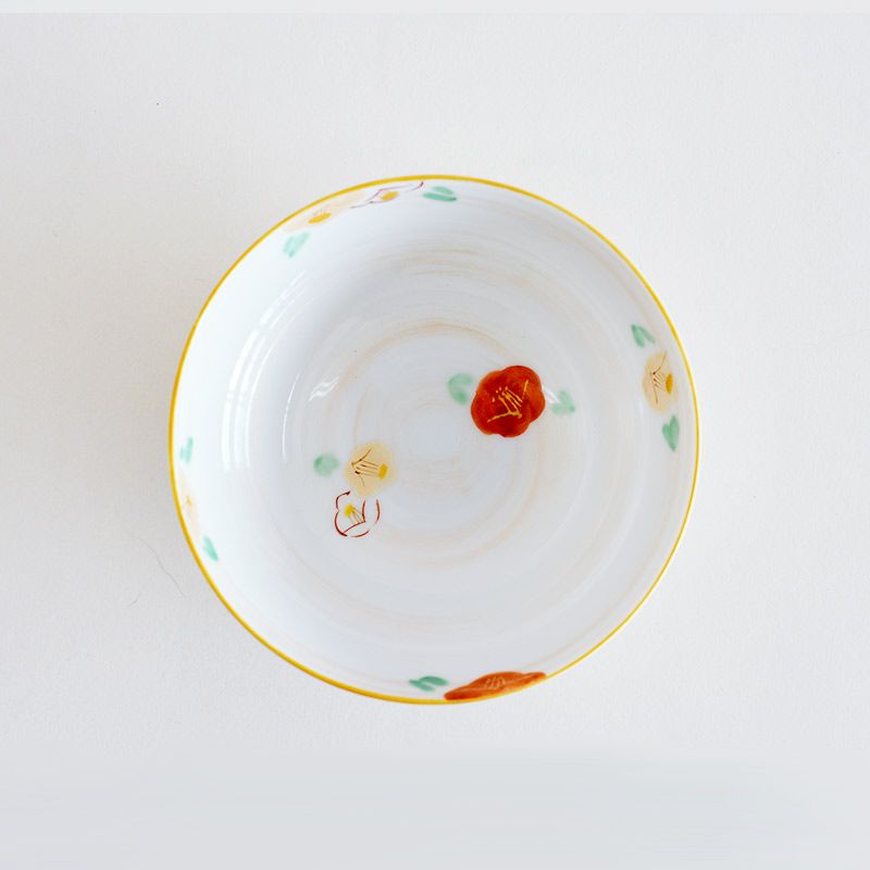 赤絵 流水椿 小鉢ペア｜和食器通販｜織部 Online Store【公式】