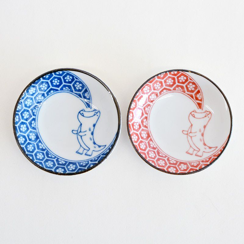 江戸っ子恐竜 まめ皿・箸置ペア｜和食器通販｜織部 Online Store【公式】