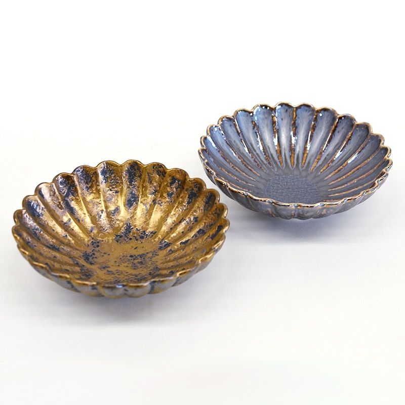 盆栽鉢 鉄鉢 織部釉(緑) 瀬戸焼 (6号(約19センチ)) – うめきち