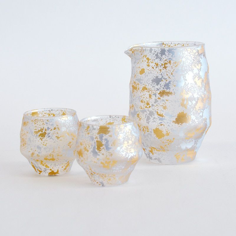 喜箔グラス 酒器セット|和食器通販|織部 Online Store【公式】 喜箔グラス 酒器セット|和食器通販|織部 Online Store【公式】